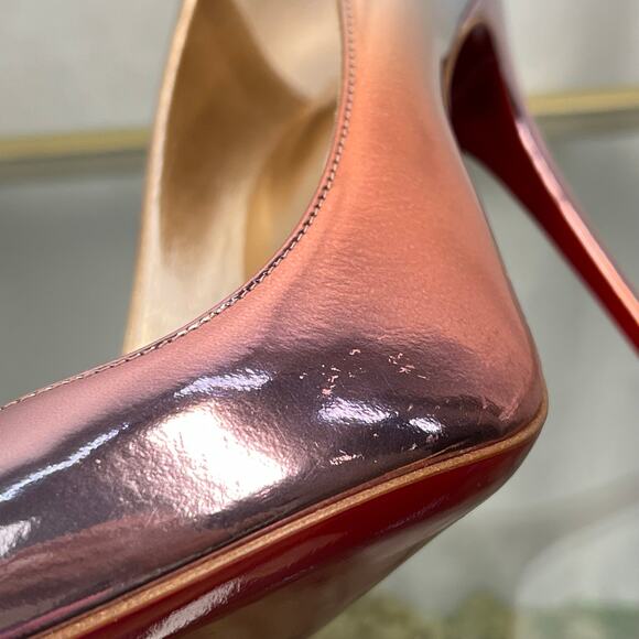 CHRISTIAN LOUBOUTIN Kate 100 Pink Blue Ombre Speechio Degrade Pumps - Picture 10 of 10